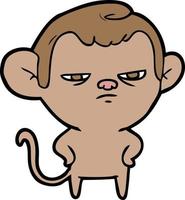 Vector cartoon monkey