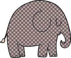 personaje de elefante de dibujos animados vector