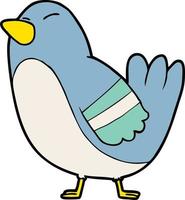 Vector cartoon bird