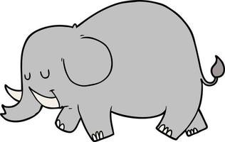 elefante de dibujos animados de vectores