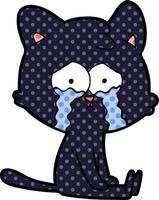 cartoon cat character vector