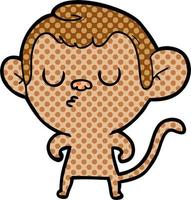 cartoon monkey character vector