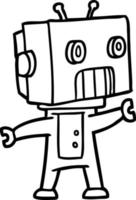 cartoon robot character vector