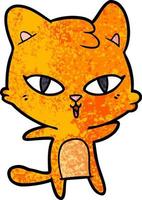 cartoon cat character vector