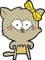 cartoon cat character vector