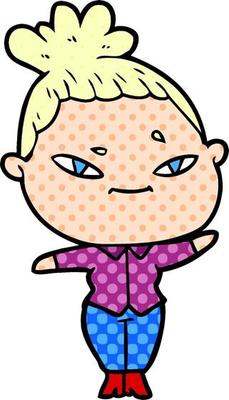cartoon woman character
