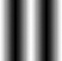 Halftone gradient seamless pattern. Dotted fade effect in stripes loopable background. Monochrome gradient repeat texture. Vector illustration