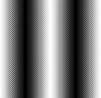 Halftone gradient seamless pattern. Dotted fade effect in stripes loopable background. Monochrome gradient repeat texture. Vector illustration