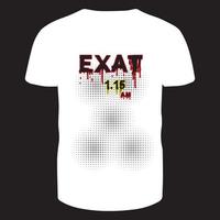 Horror time zone t shirt design. vector