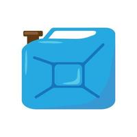 Canister of gasoline with a fuel. Petrol can icon. vector