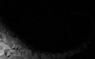 Dark Silver, Gray vector polygon abstract background.