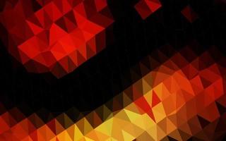 Dark Red, Yellow vector abstract polygonal layout.
