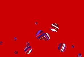 plantilla de vector azul claro, rojo con círculos.