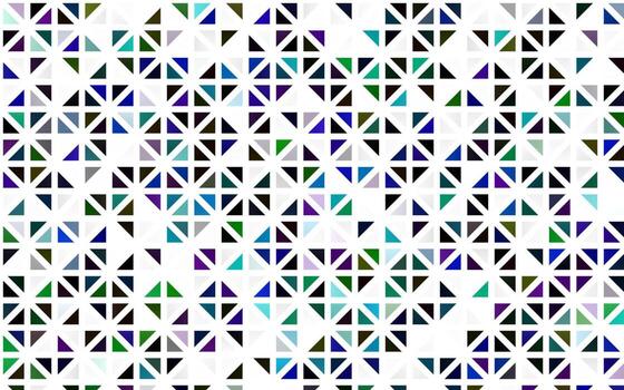 Light Multicolor, Rainbow vector seamless layout with lines, triangles.