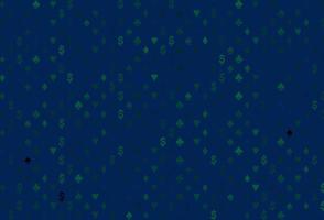 Dark blue vector layout with elements of cards.