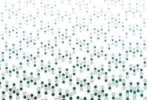 Light Blue, Green vector backdrop with dots.