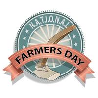 National Farmers Day vector