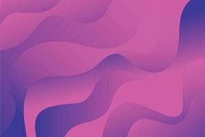 Abstract purple gradient dynamic wavy decorative background. Smooth flowing wave vector illustration