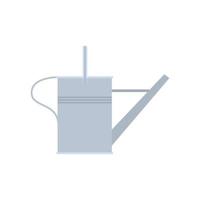 Watering Can Flat Illustration. Clean Icon Design Element on Isolated White Background vector