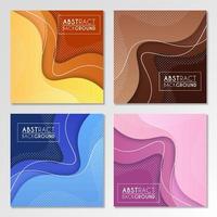 Colorful liquid and geometric background with fluid gradient shapes vector