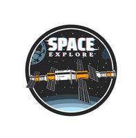 Orbital station, space exploration, galaxy shuttle