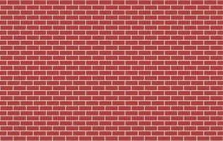 Red brick wall background. Geometric seamless pattern texture. Simple flat vector, arranged rectangular shape. Illustration of brown concrete brick, building materials, house walls. For backdrops. vector