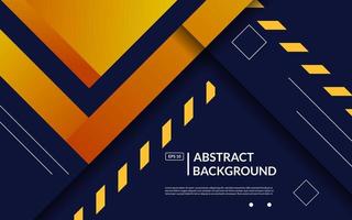 abstract blue navy orange gradient with modern geometric shape decoration background. eps10 vector