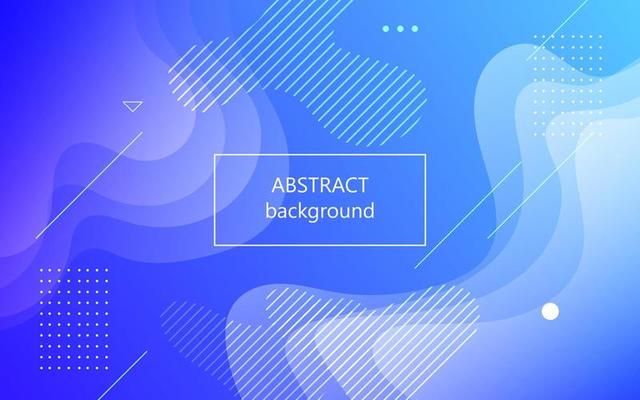 abstract blue gradient dynamic wavy fluid geometric shape composition background. eps10 vector