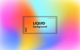 abstract blurry fluid vector background of polar lights. Holographic shiny colors, blue, yellow, orange, purple, pink. eps10 vector