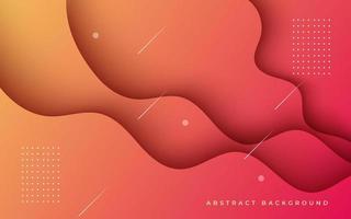 abstract red orange soft diagonal wavy shape light and shadow background. eps10 vector