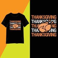 Thanksgiving Day typography T-shirt design vector