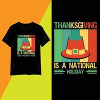 Thanksgiving Day typography T-shirt design vector