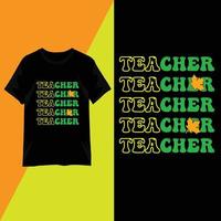 Teachers Day typography T-shirt design vector