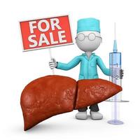 doctor with liver photo