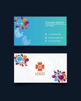 Business card design and visiting card template vector