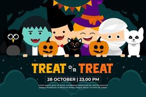 Halloween graphic design simple and elegant template that is easy to customize vector