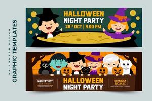Halloween graphic design simple and elegant template that is easy to customize vector
