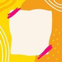 Blank abstract yellow background vector