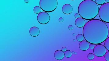 fondo abstracto púrpura azul. textura orgánica de burbujas de aceite en agua foto
