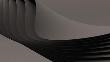 Abstract black wallpaper 3d render. Elegant dark luxury background. Paper 3d gradient black template design. photo