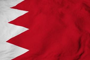 Waving flag of Bahrain in 3D rendering photo