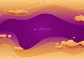 Colorful liquid and geometric background with fluid gradient shapes vector