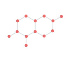 icono de símbolo de molécula png