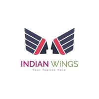 apache indian wings tribes logo template design for brand or company and others vector