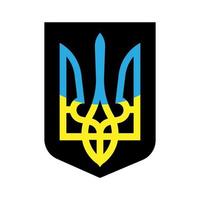 símbolo del emblema estatal de ucrania vector