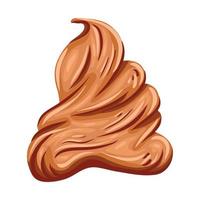 sweet caramel portion vector