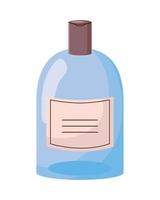 blue bottle korean beauty vector
