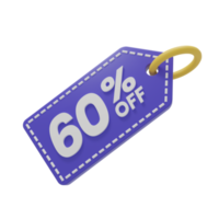 3D Icon 60 Percent Off png