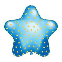 blue star balloon helium floating vector