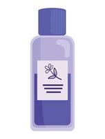 purple bottle korean beauty product vector